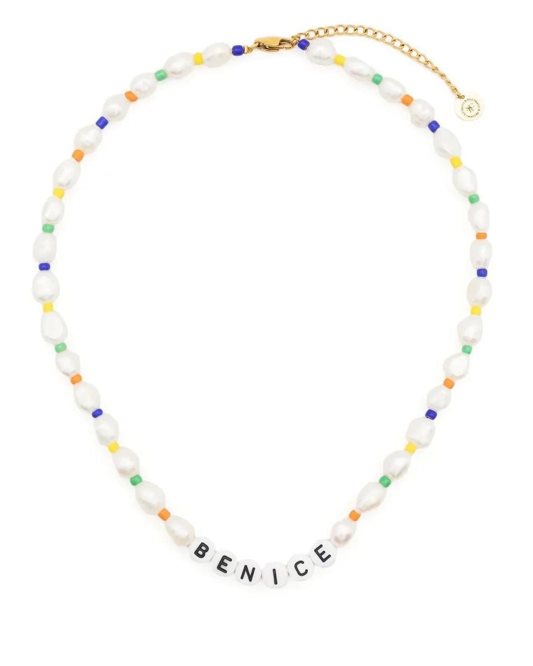 Sporty & Rich Natural Be Nice-Bead Necklace