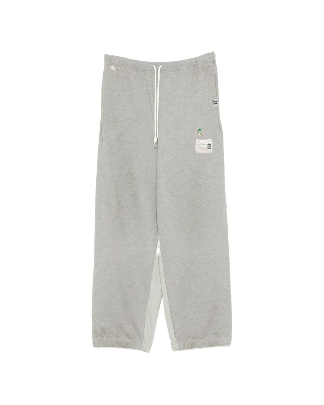 Maison Mihara Yasuhiro White Layered-Hem Track Pants for men