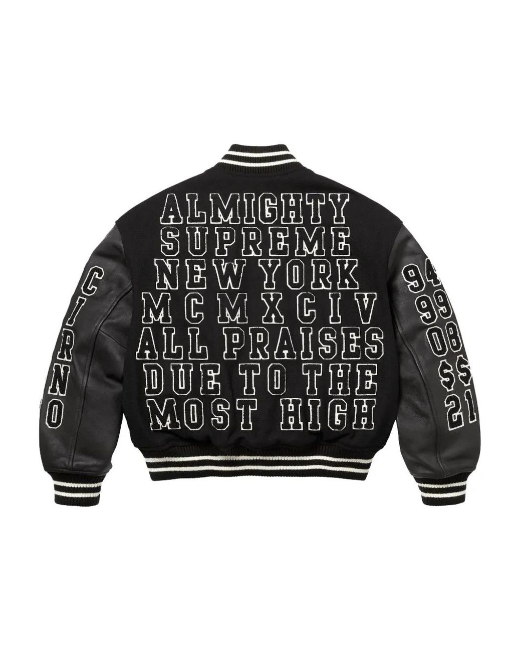 Supreme Black Praises Jacket for men