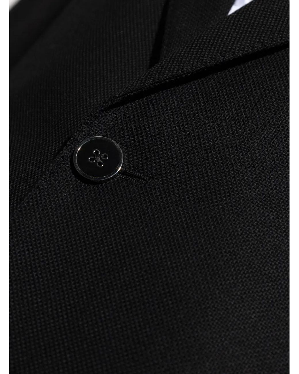 Dolce & Gabbana Black Wool Single-Breasted Blazer for men