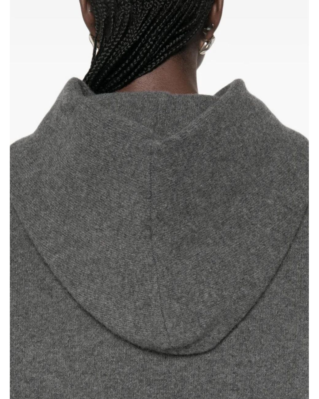 Rohe Gray Pouch-Pocket Hoodie Sweater