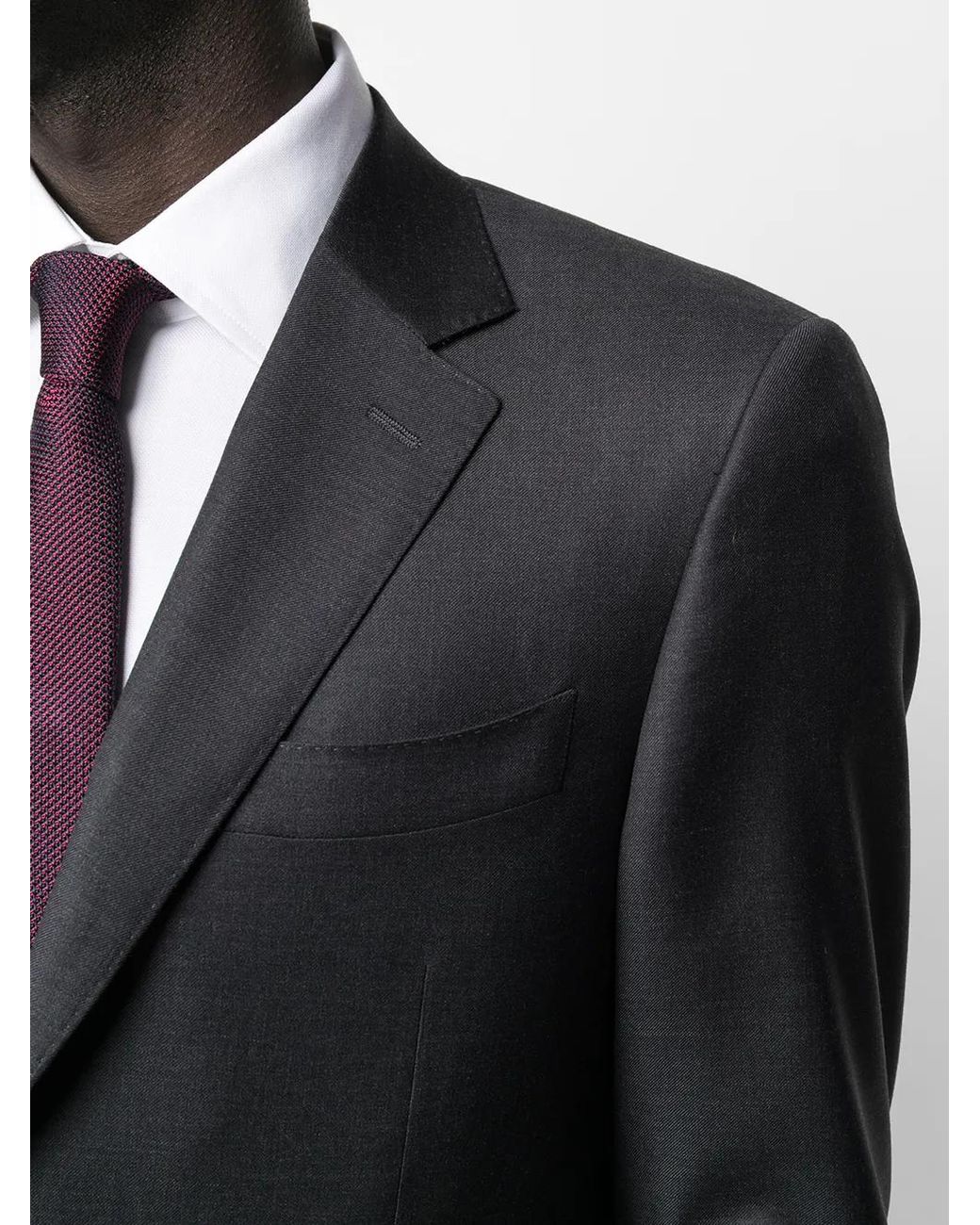 Canali Gray Wool Single-Breasted Suit for men