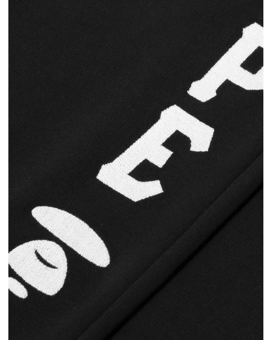Aape By A Bathing Ape Black Moonface Patch Track Pants for men