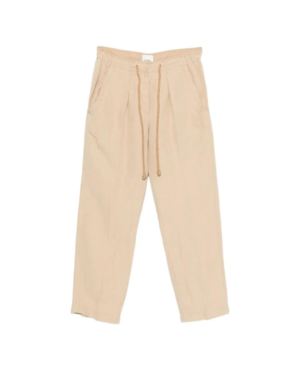 Isabel Marant Natural Sharony Drawstring Trousers