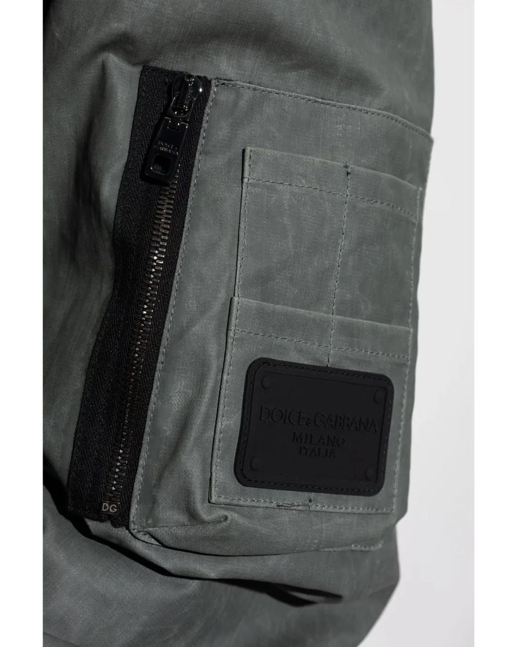 Dolce & Gabbana Gray Linen Jacket for men