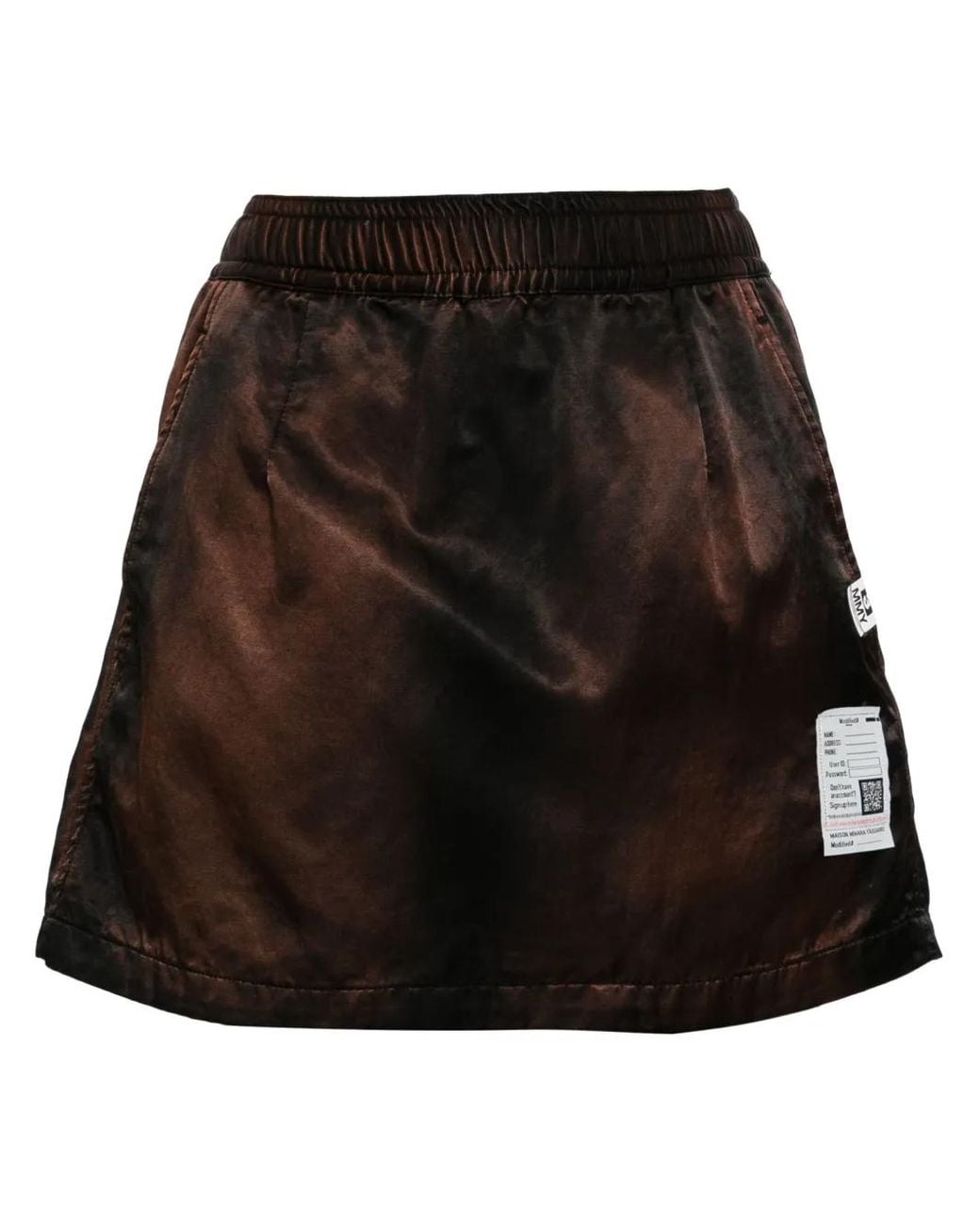 Maison Mihara Yasuhiro Black Mini Wraparound Skorts