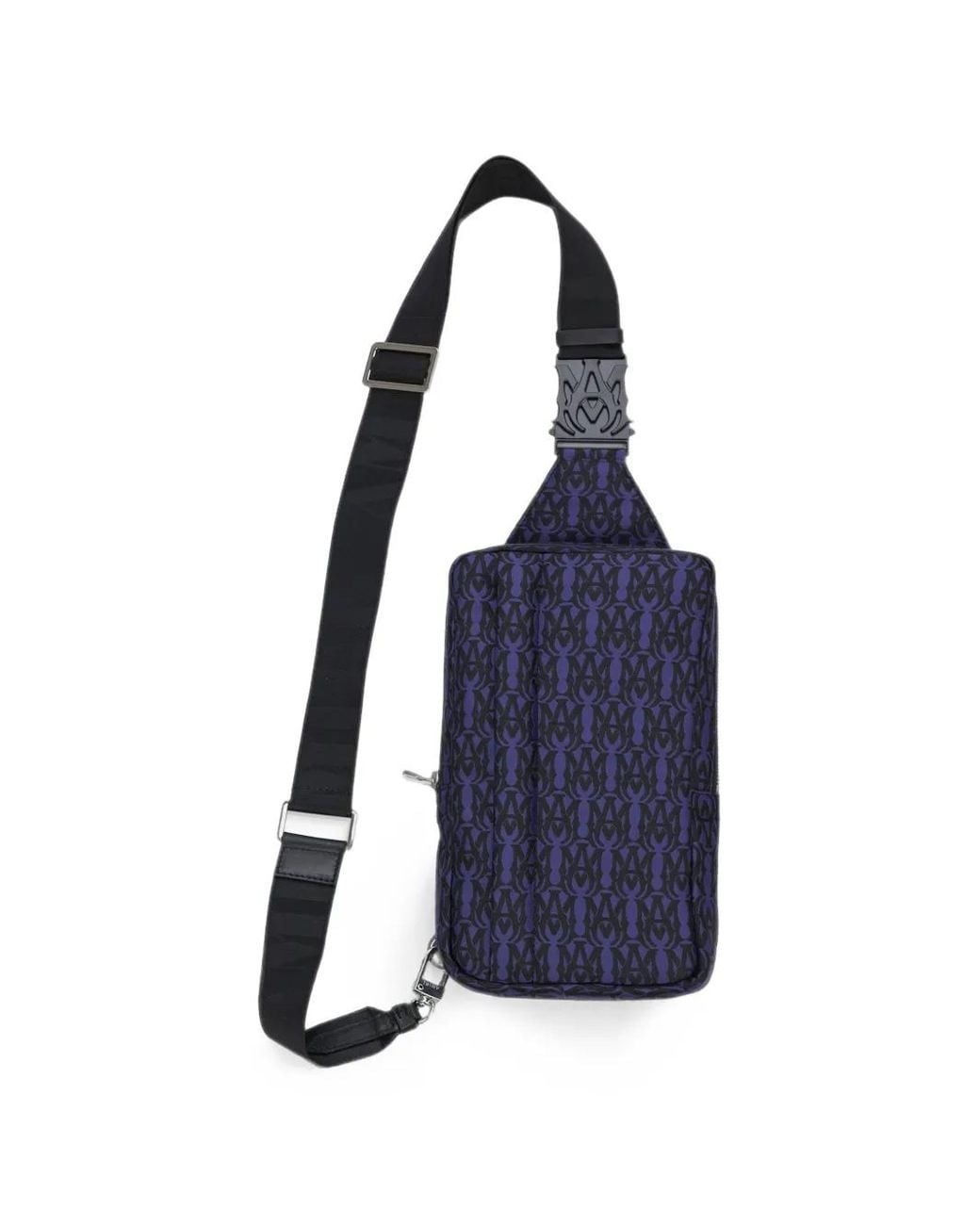 Amiri Blue Ma Logo Monogram-Pattern Shoulder Bag for men
