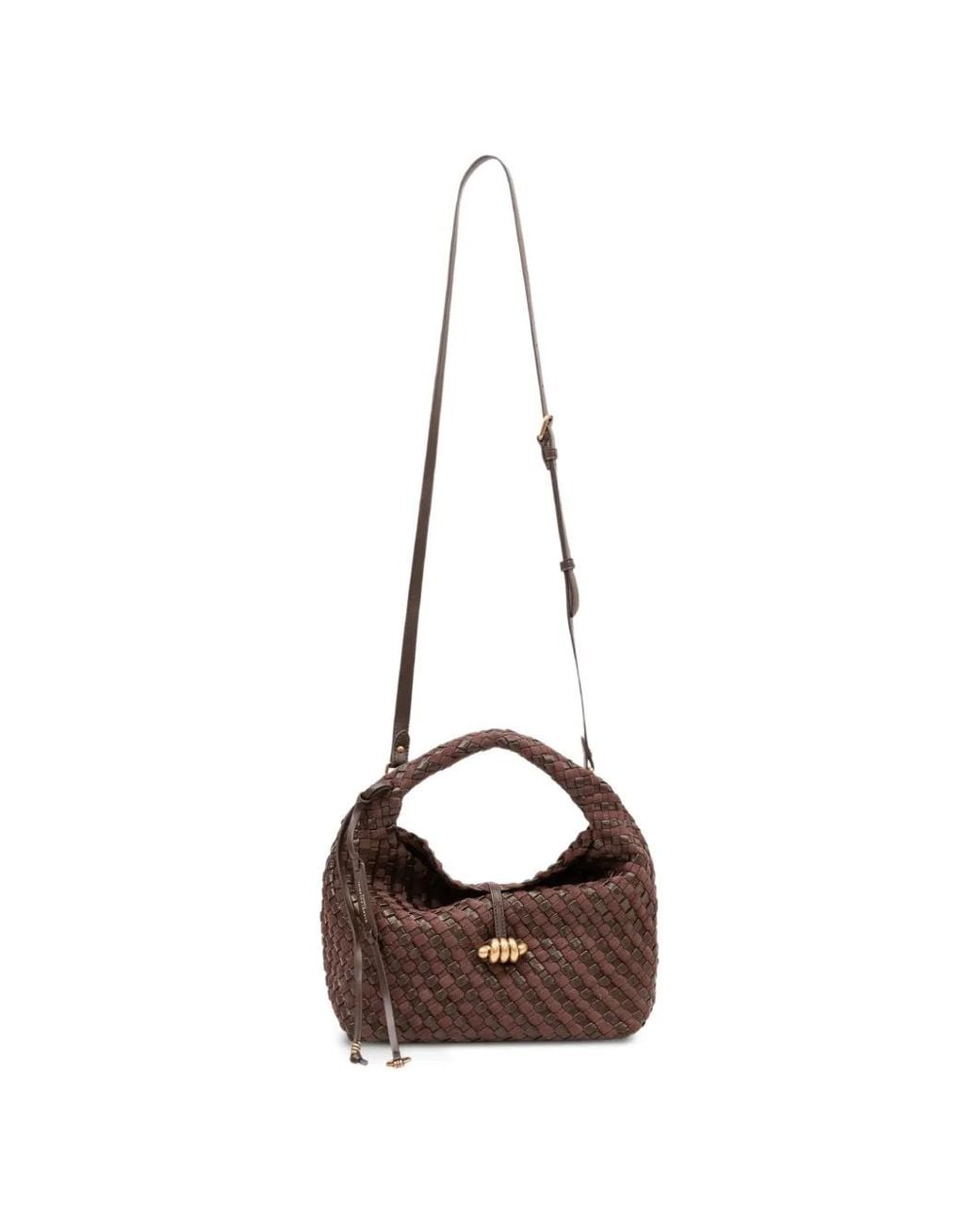 Gianni Chiarini Brown Sac Cabas Aurelie À Design Tissé