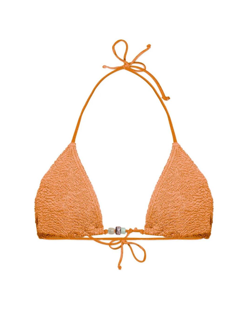 Bondeye Orange Ingrid Triangle Bikini Top