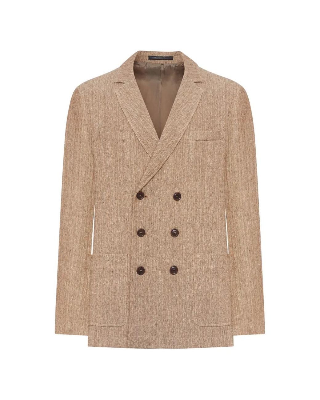 Giorgio Armani Natural Double-Breasted Jacket for men