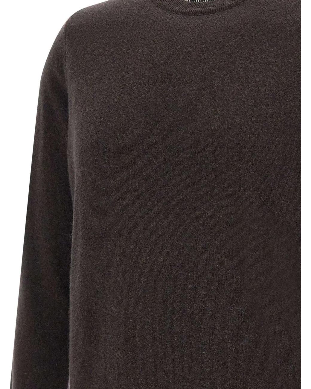 Kangra Gray Ribbed Crew-Neck Sweater for men