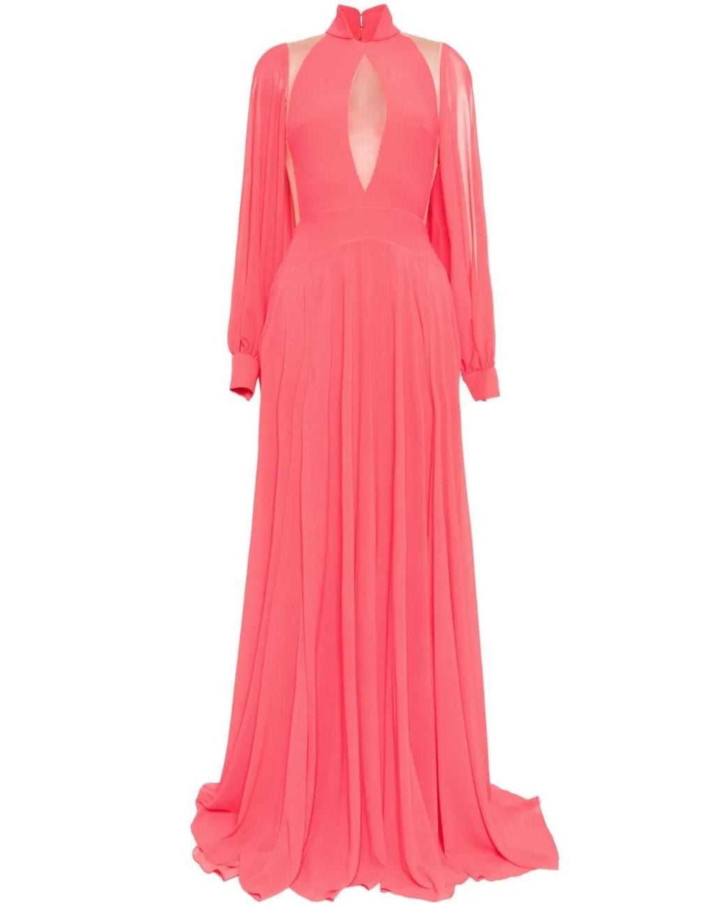 Saiid Kobeisy Pink Crepe Georgette Dress