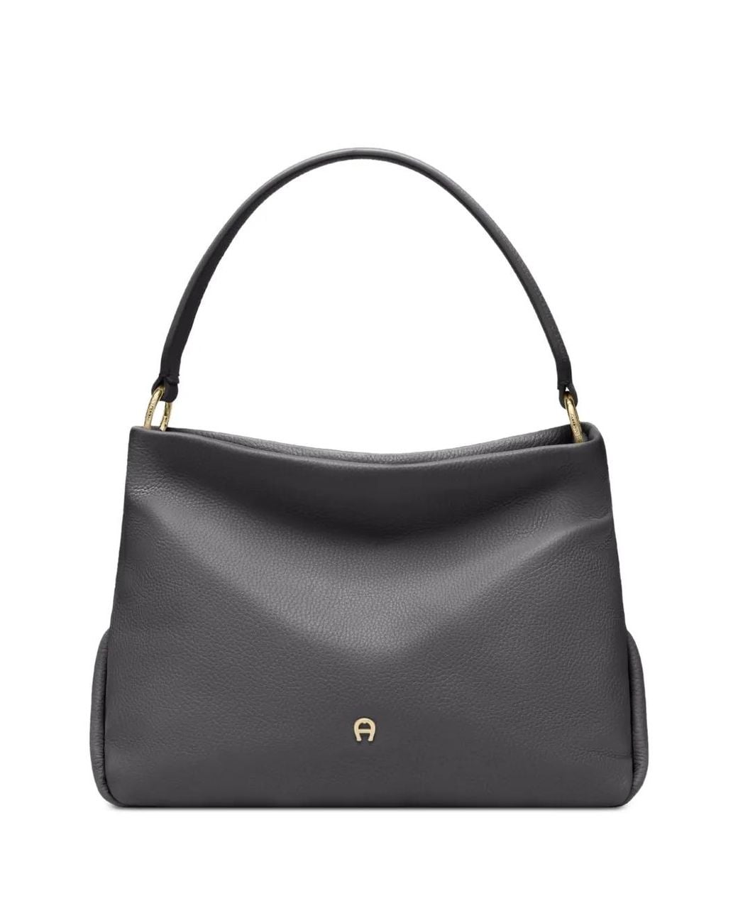 Aigner Black Petit Sac Porté Épaule Paola En Cuir