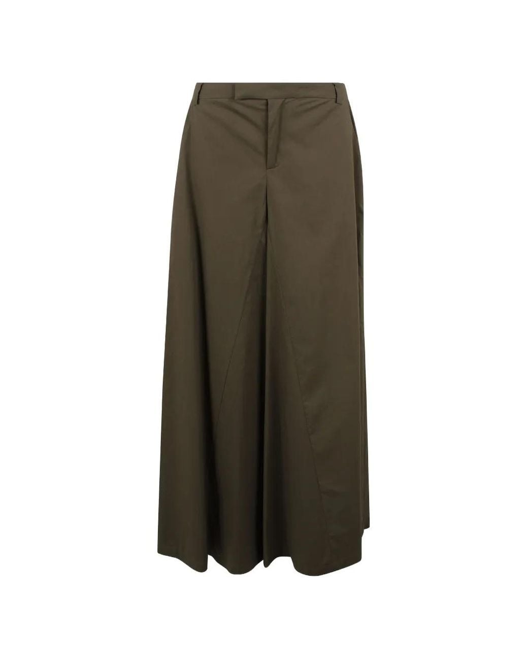 FEDERICA TOSI Green Wide-Leg Trousers