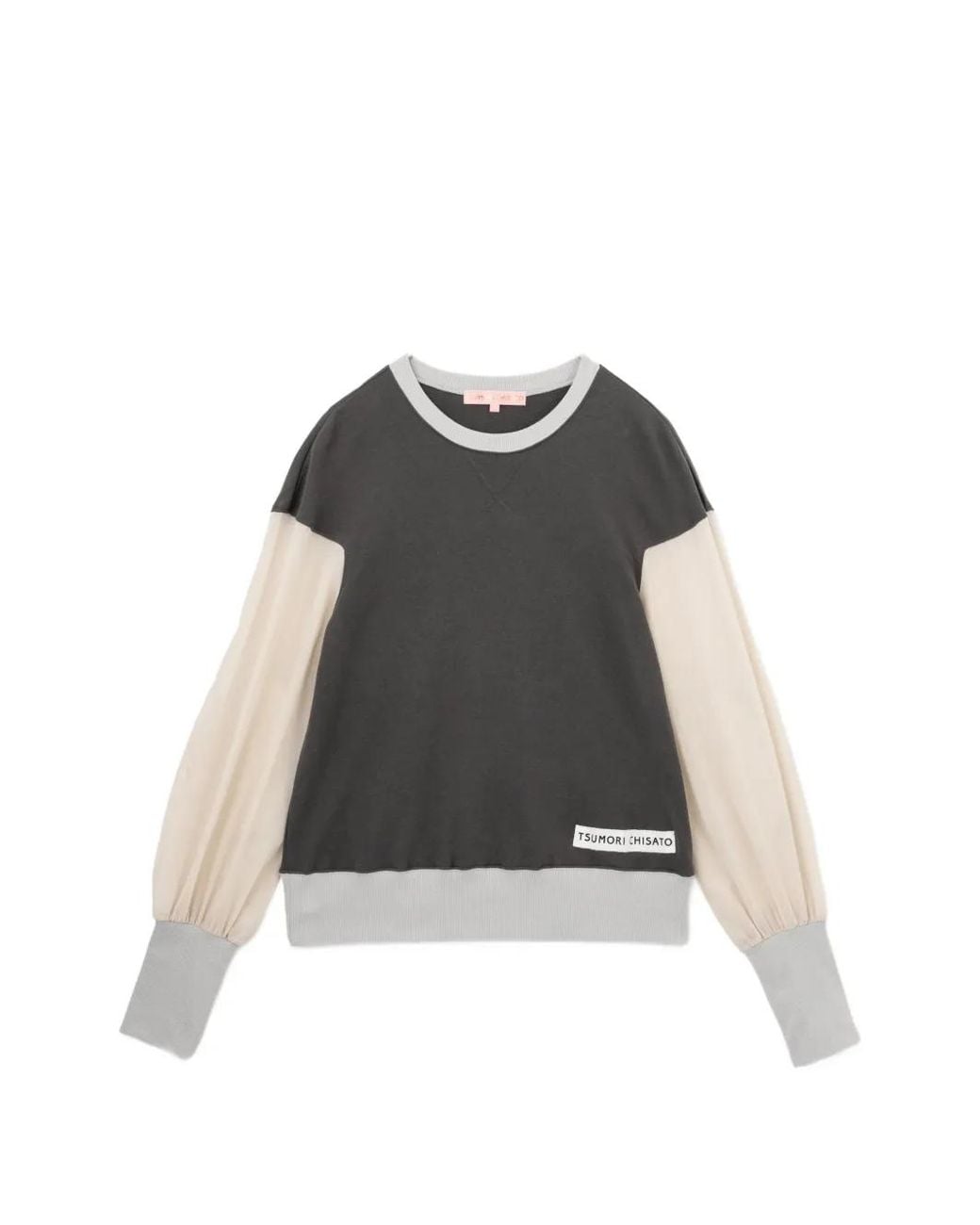 Tsumori Chisato Black Pullover Mit Logo-Patch