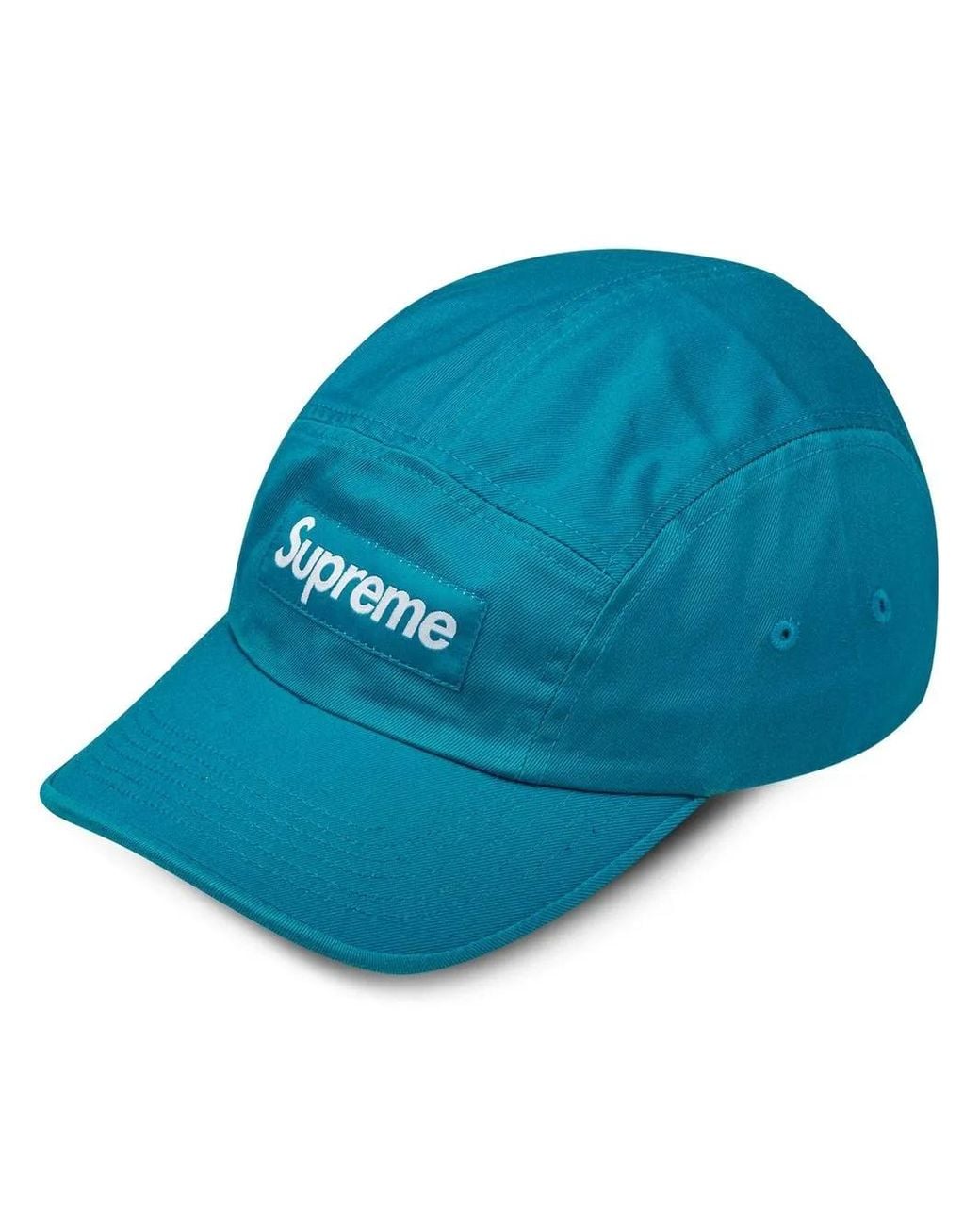 Supreme Blue Ausgeblichene Baseballkappe