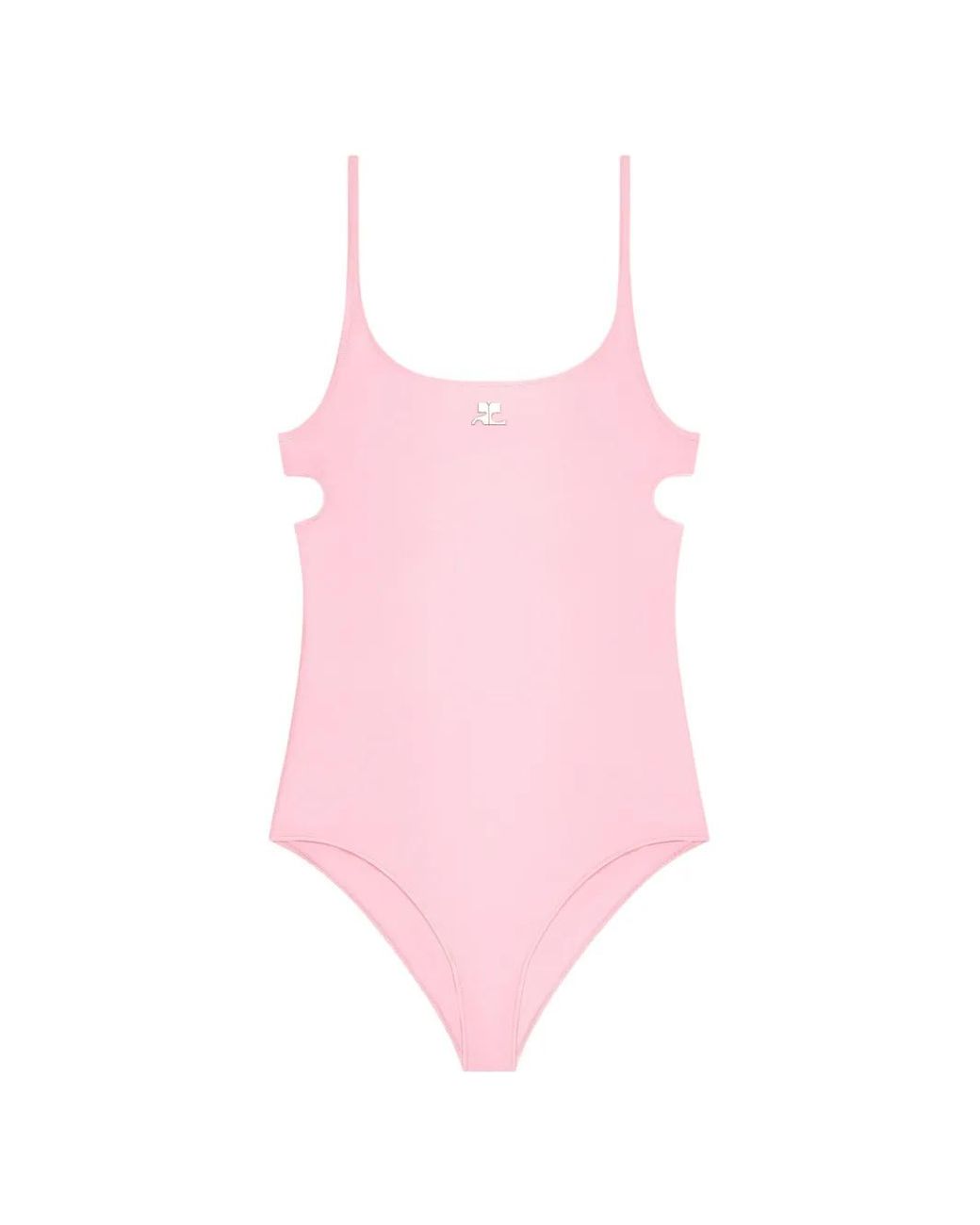 Courreges Pink Cut-Out Swimsuit