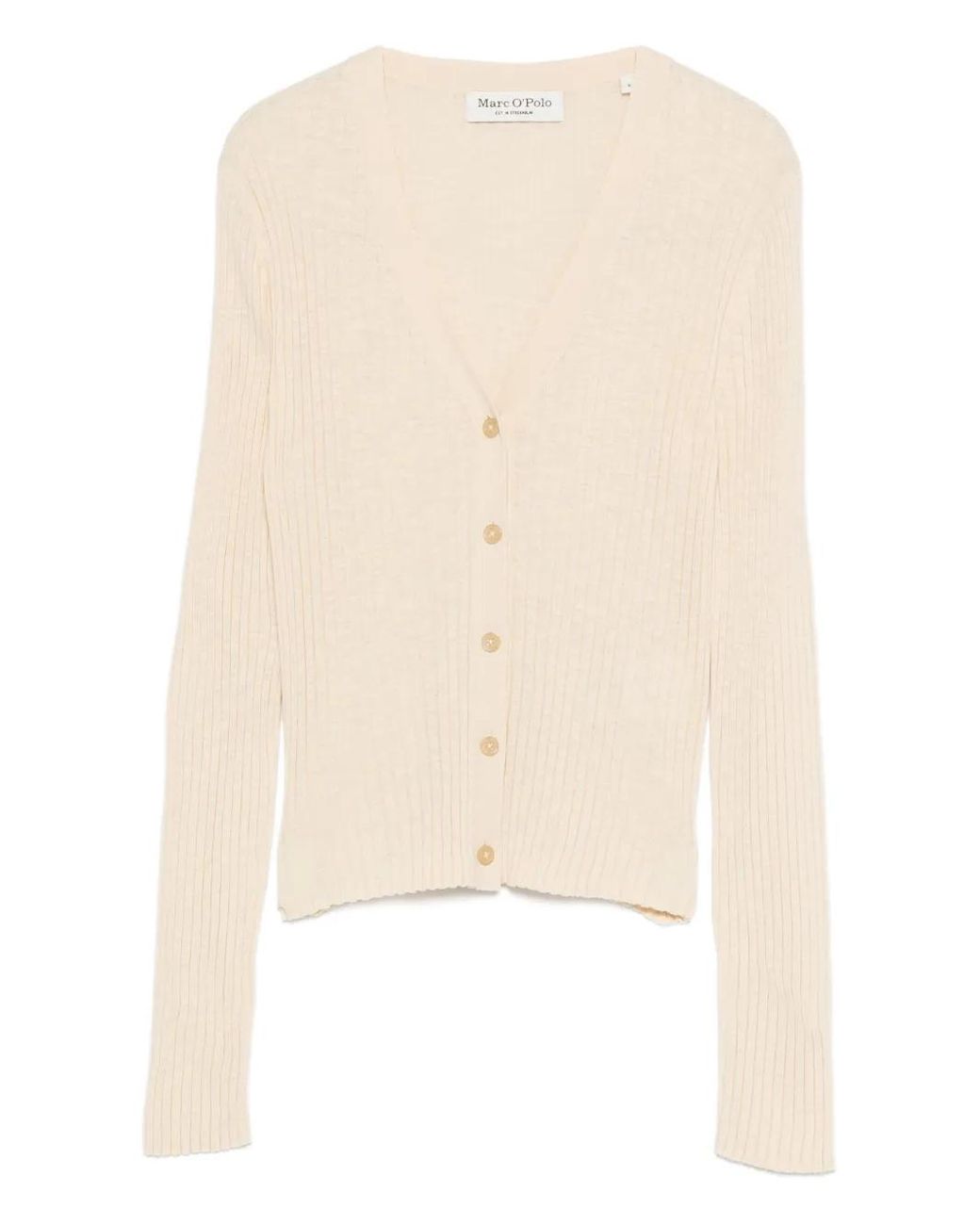 Marc O' Polo Natural Cotton-Linen Cardigan