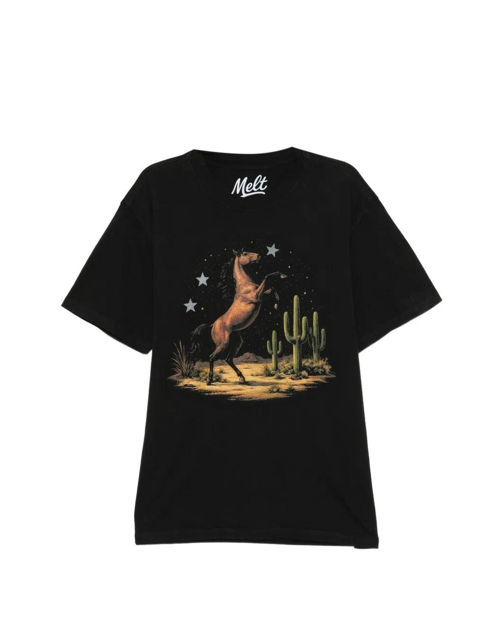 Melt Black T-Shirt À Manches Courtes for men