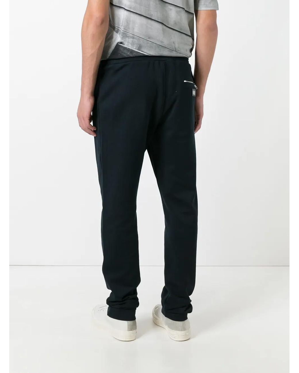 Dolce & Gabbana Blue Drawstring Track Pants for men