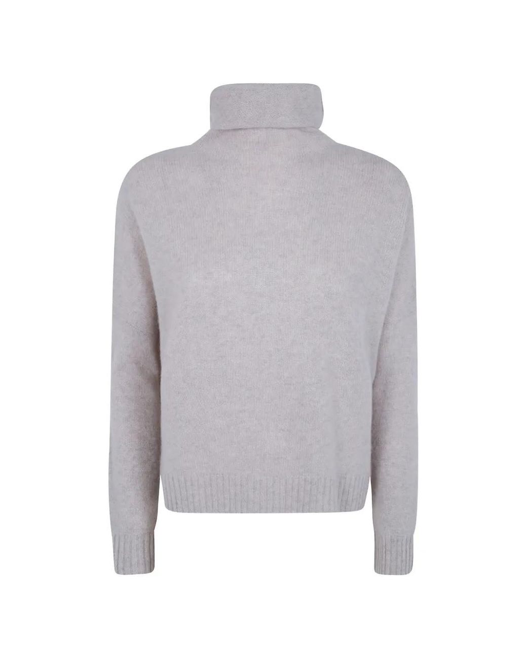 Kujten Gray Roll-Neck Cashmere Sweater