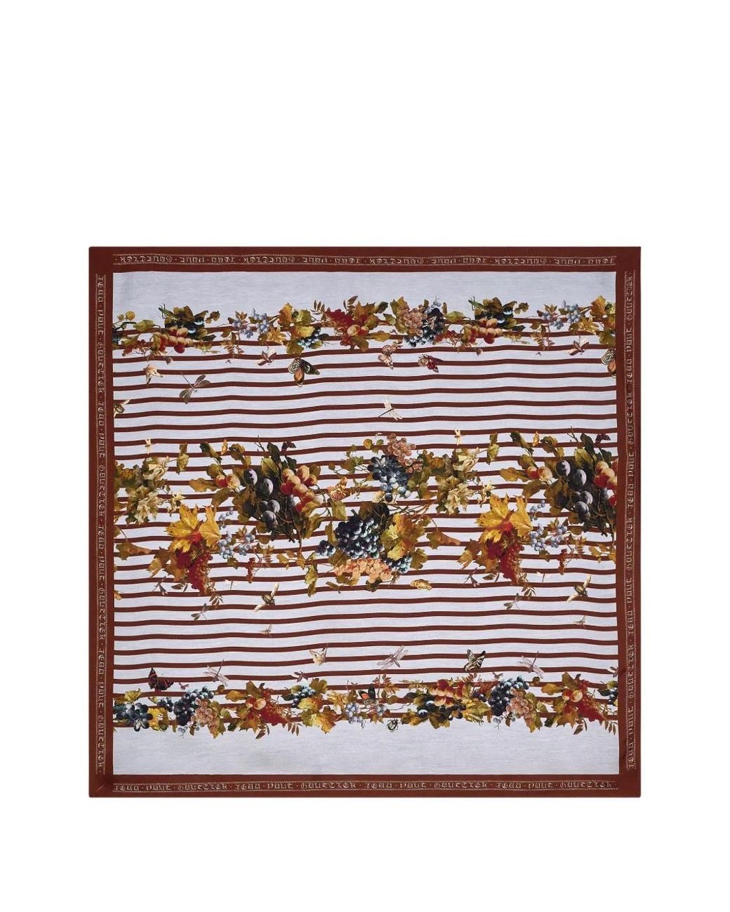Jean Paul Gaultier Natural Marinière Raisins Scarf