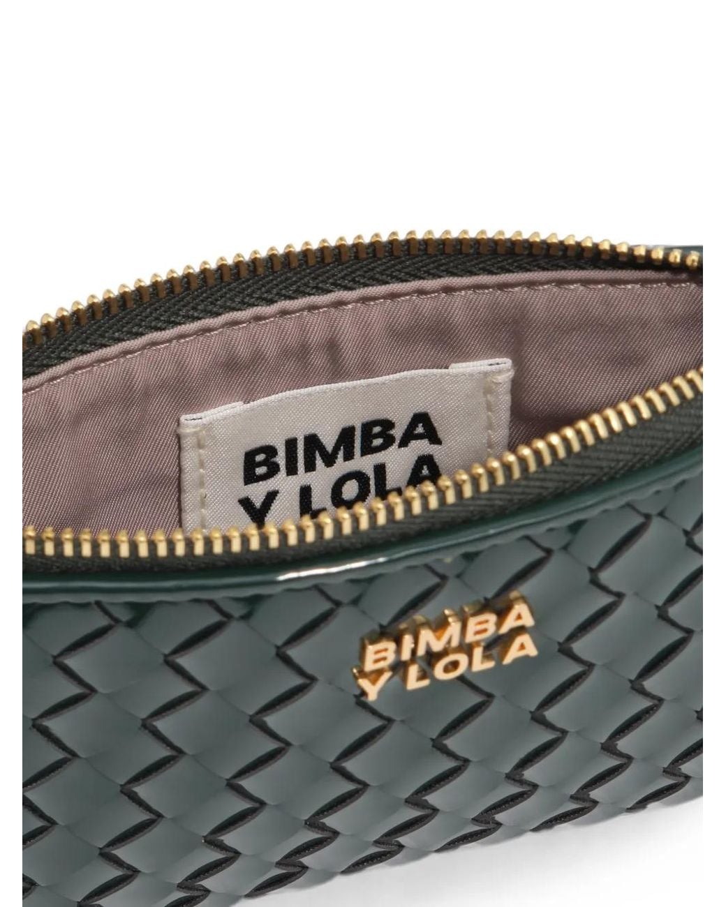Bimba Y Lola Green Dark- Plaited Coin Purse