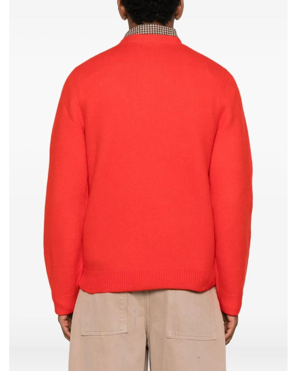 A.P.C. Logo-Embroidered Crew-Neck Sweater for men