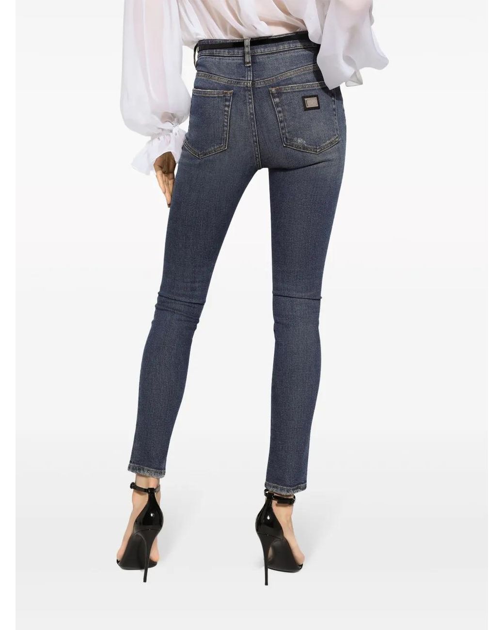 Dolce & Gabbana Blue Audrey Cotton Jeans