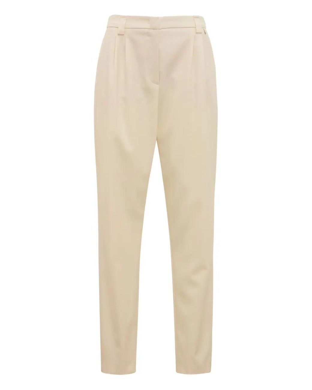 Herno Natural Pleated Trousers