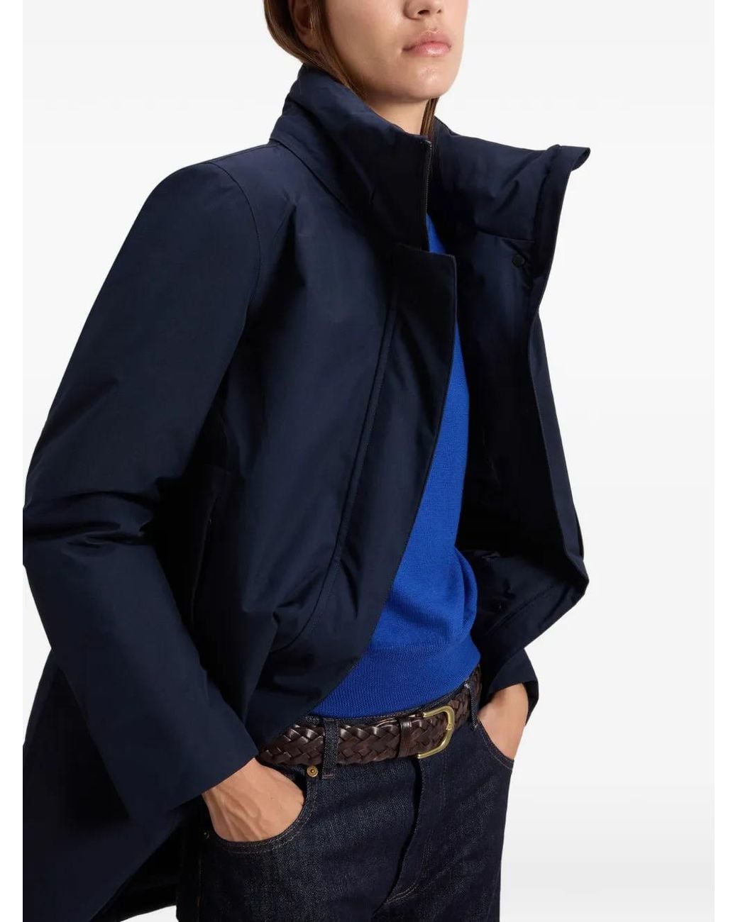 Woolrich Blue Marshall Hooded Parka