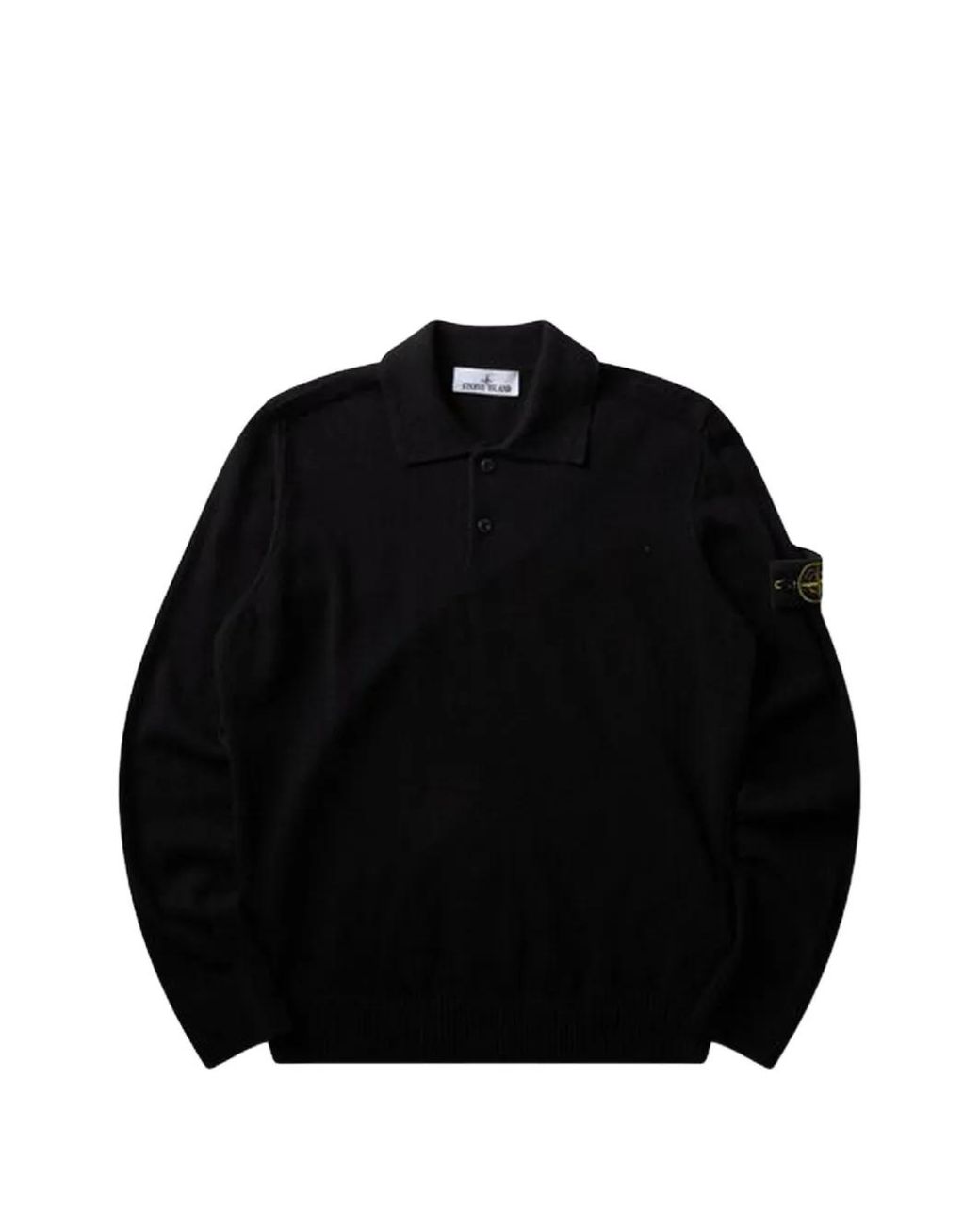 Stone Island Black 5100018 Light Rws Geelong Wool Jumper for men