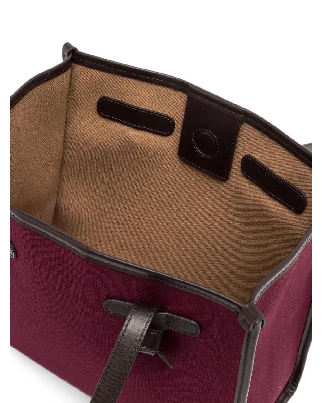 Gianni Chiarini Purple Marcella Canvas Shoulder Bag