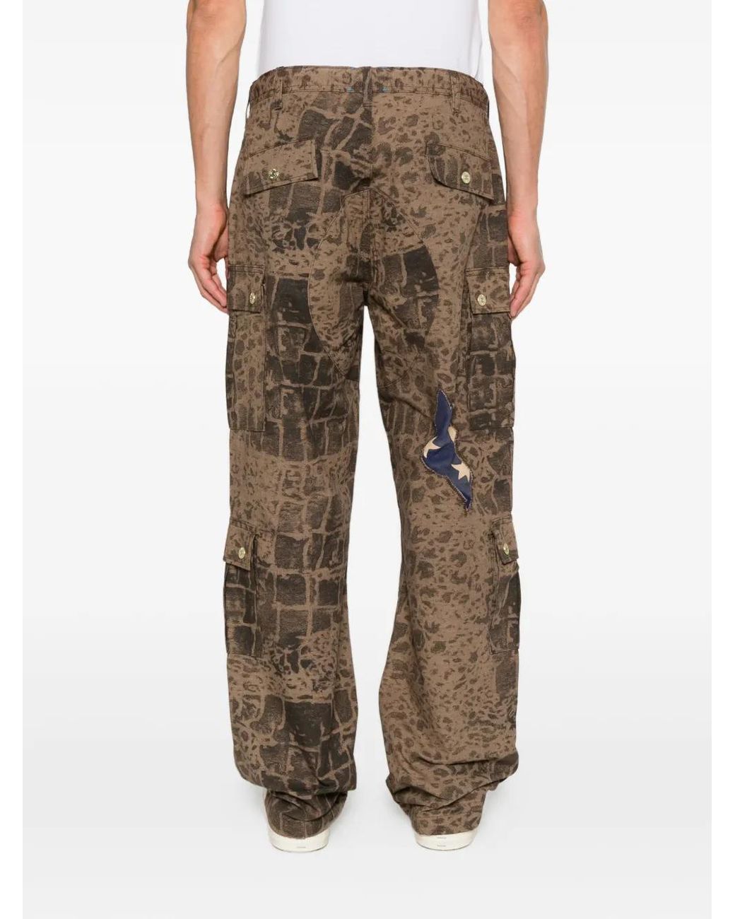 ERCOLE STUDIO White Patchwork-Detail Trousers for men