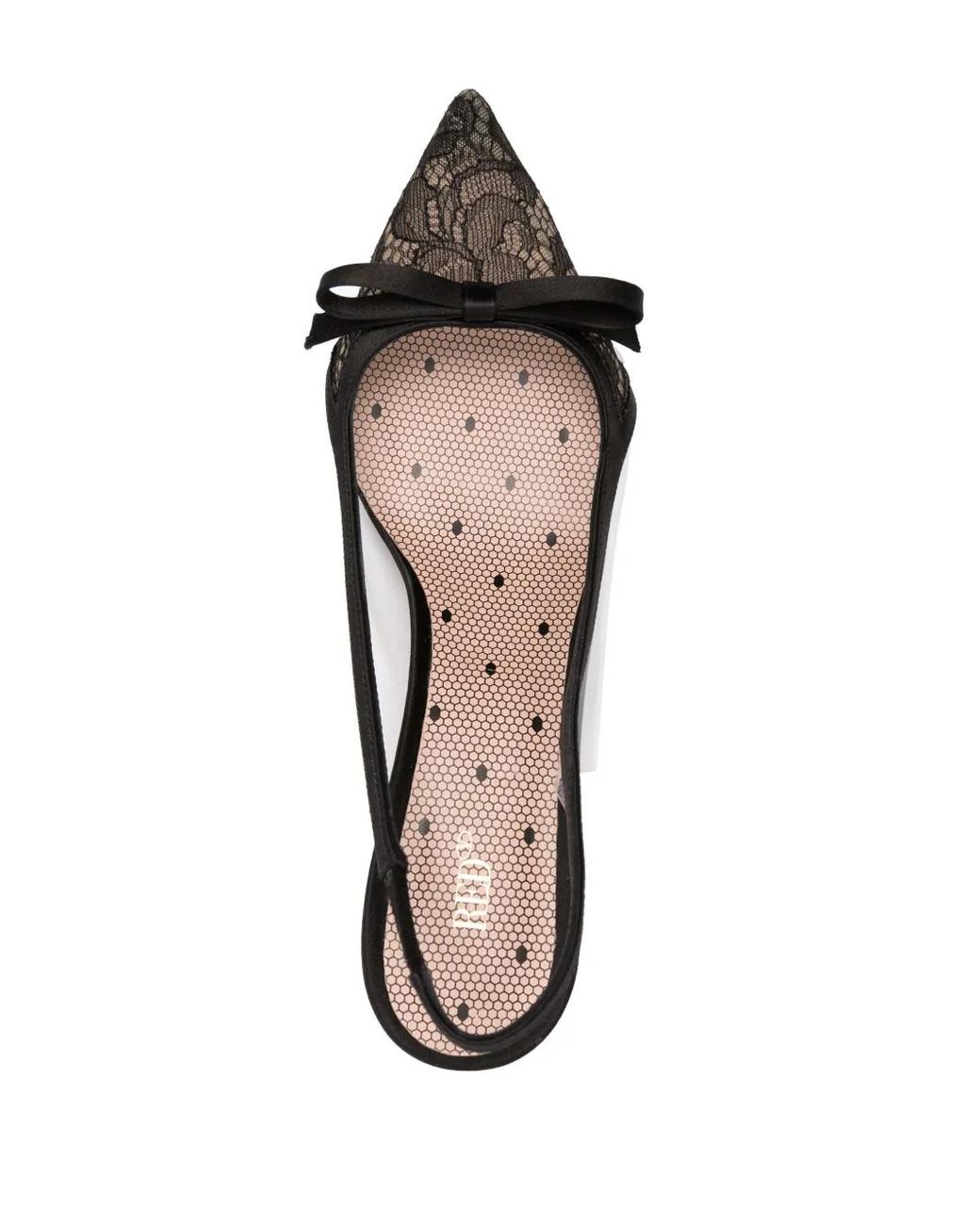 Red(v) Black Spitze Sandie 60Mm Sheer-Lace Pumps