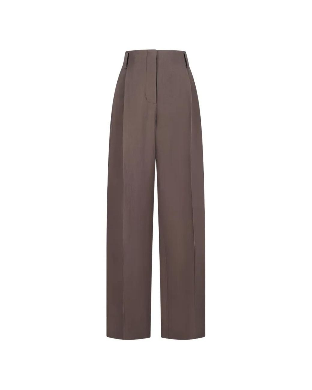 Magda Butrym Brown Pleated Trousers