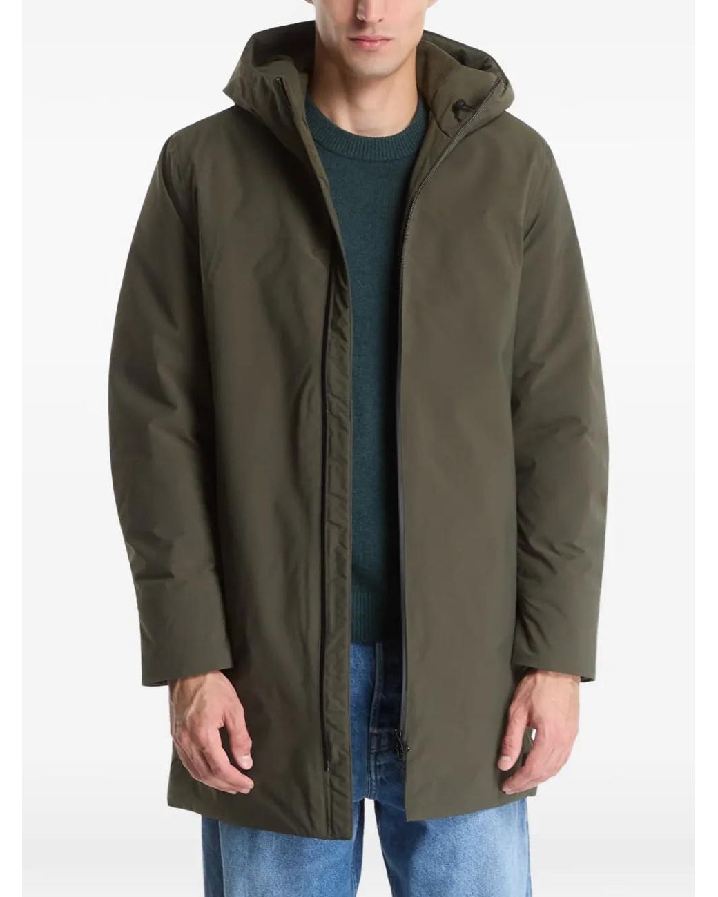 Samsøe & Samsøe Gray Saclaus Hooded Zip-Up Coat for men