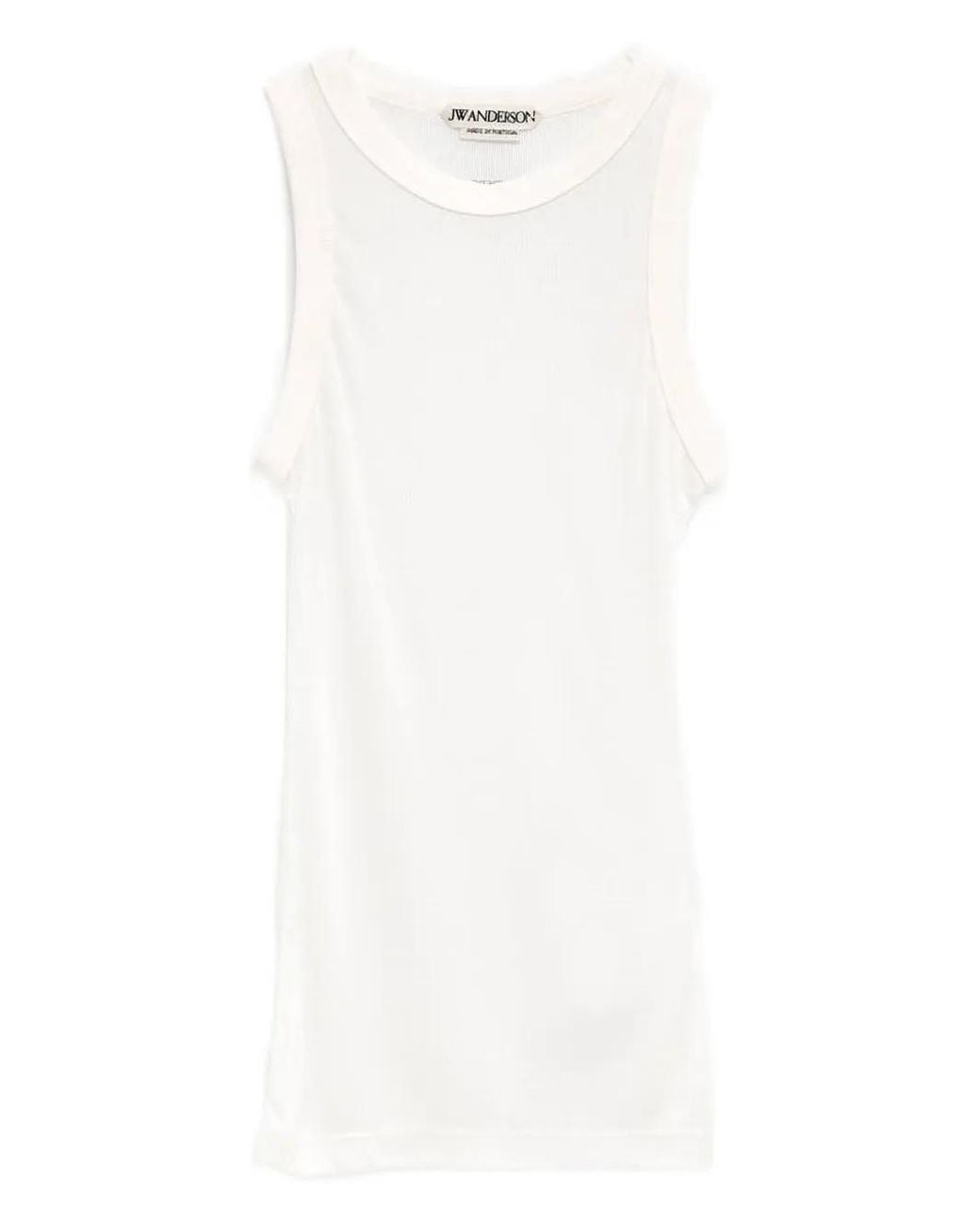 J.W. Anderson Geribbelde Tanktop in het White