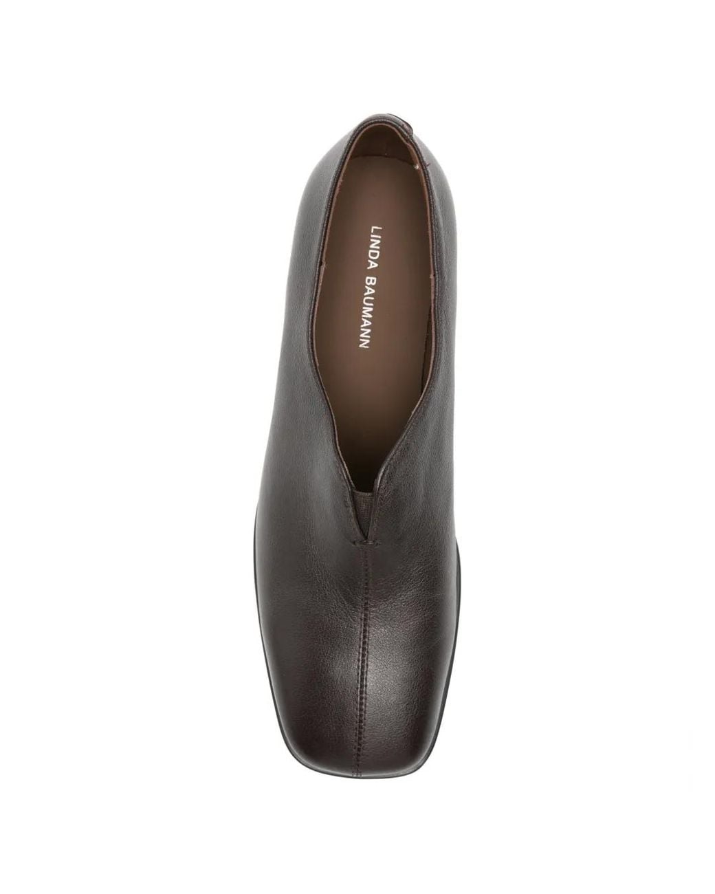 Linda Baumann Gray Square-Toe Block-Heel Pumps
