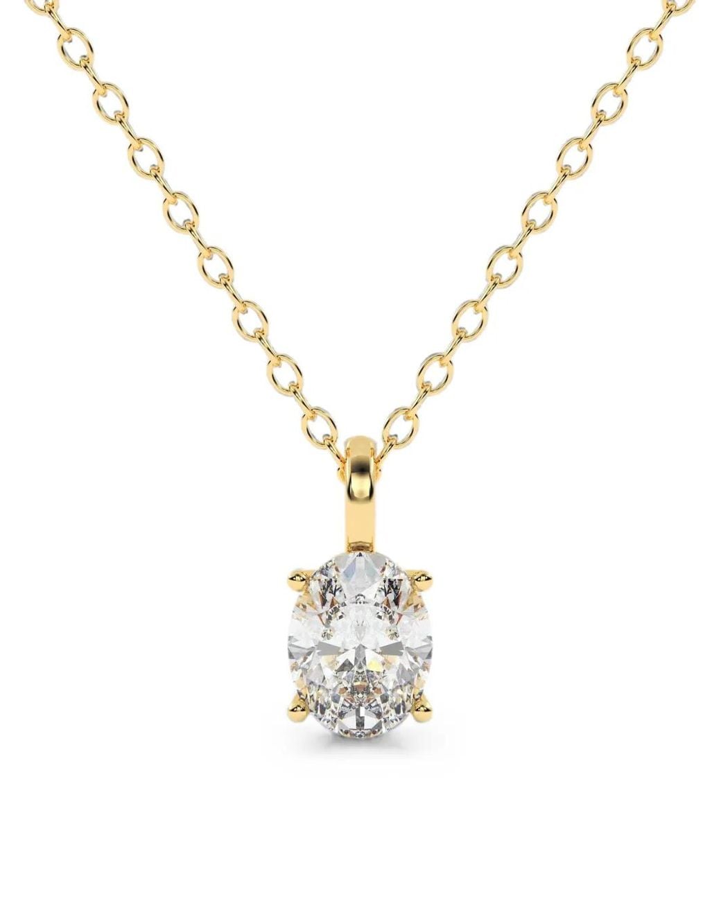 Diamond Essentials Metallic Diamond Pendant Necklace