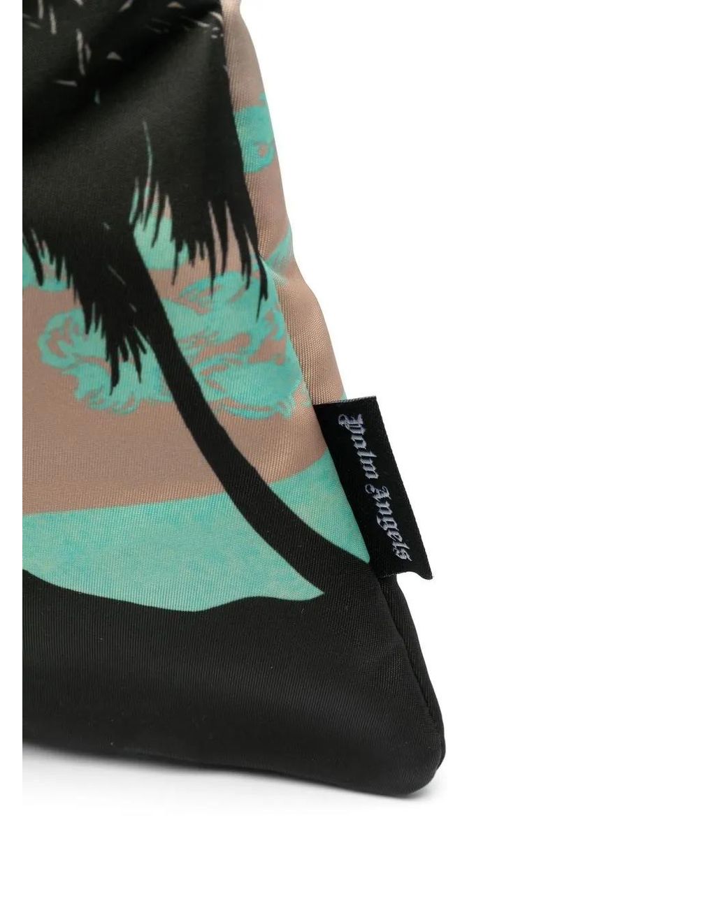 Palm Angels Green Sunset-Print Tote Bag