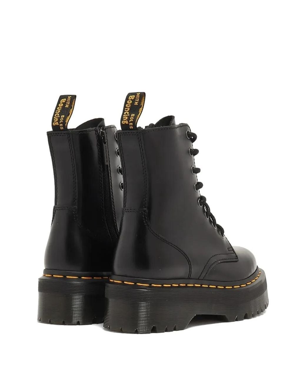 Dr. Martens Laarzen Met Platform Zool in het Black