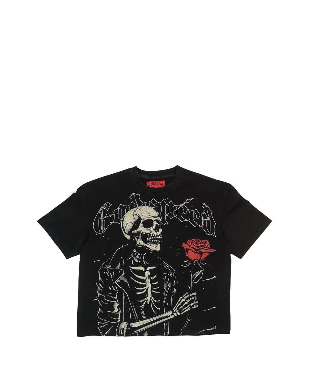 Godspeed Black Valentine Skeleton-Print T-Shirt