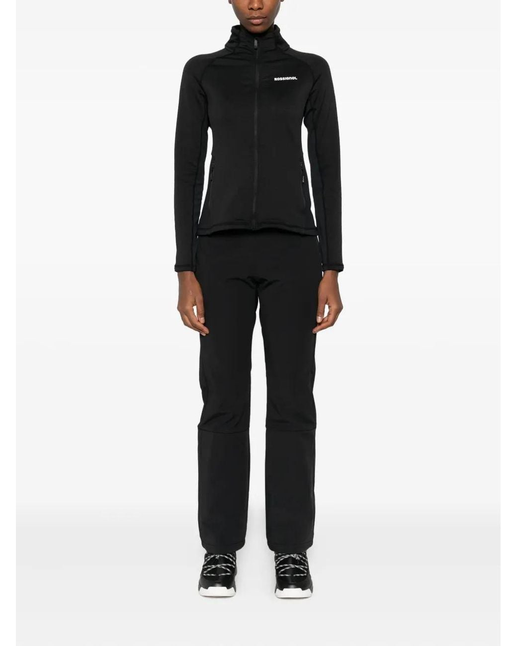 Rossignol Black Zip-Up Bomber Jacket