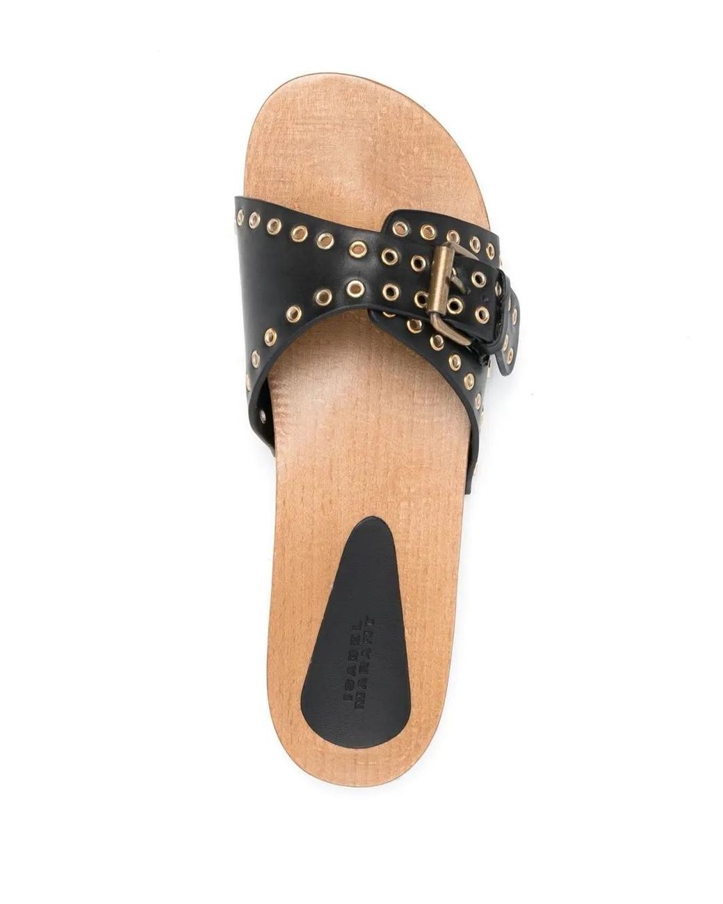 Isabel Marant Black Elegant Round Toe Mini Clogs For