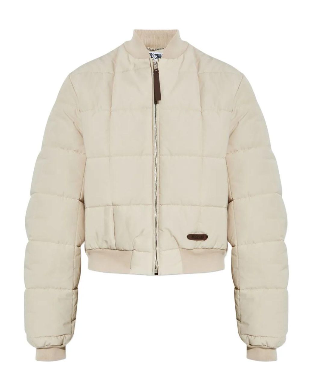 Moschino Gewatteerd Bomberjack in het Natural