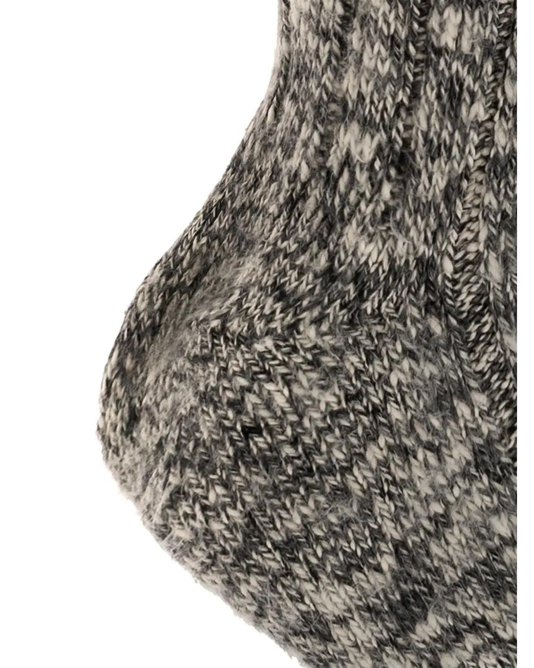 DSquared² Brown Striped Ribbed Socks for men