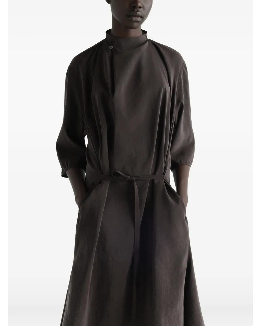 Lemaire Black Soft-Collar Dress
