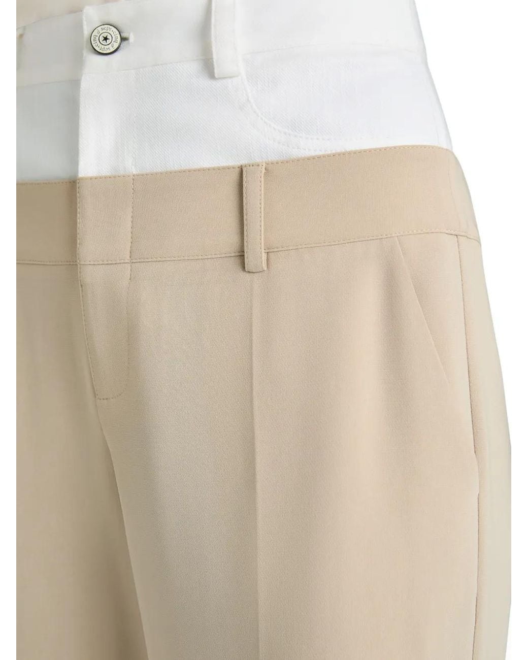 Cinq À Sept Dionne Broek Met Dubbele Tailleband in het White