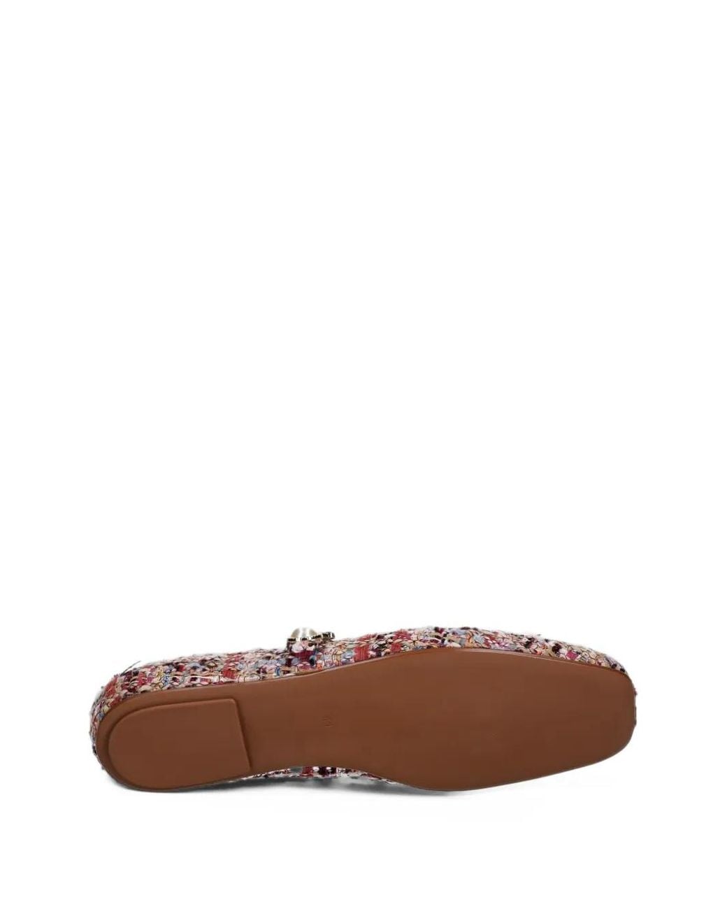 Jeffrey Campbell Pink Amarissa-2 Embellished Tweed Ballet Flats